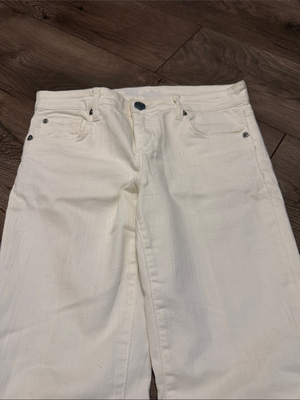 Kut size 6 jeans Women’s White Straight-Leg Jeans @@@ - Picture 2 of 6